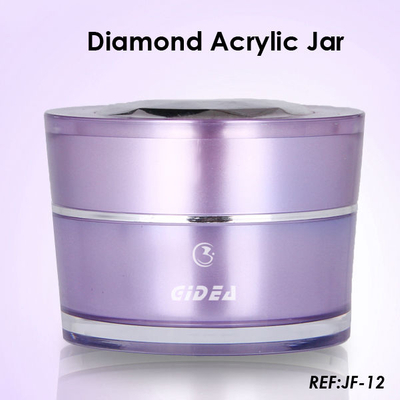 15ml 30ml 50ml V-Form lila Acryl-Kosmetikgläser für Schönheitsprodukte