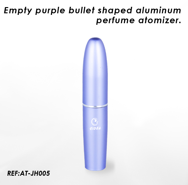 5ml Leerer violetter kugelförmiger Aluminiumduftstoff-Zerstäuber