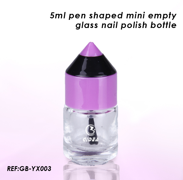 5ml Mini Glasnagellack Flasche Stift Glasnagelflasche
