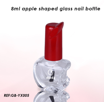 8ml apfelförmige Mode Design Glas Nagellack Flaschen