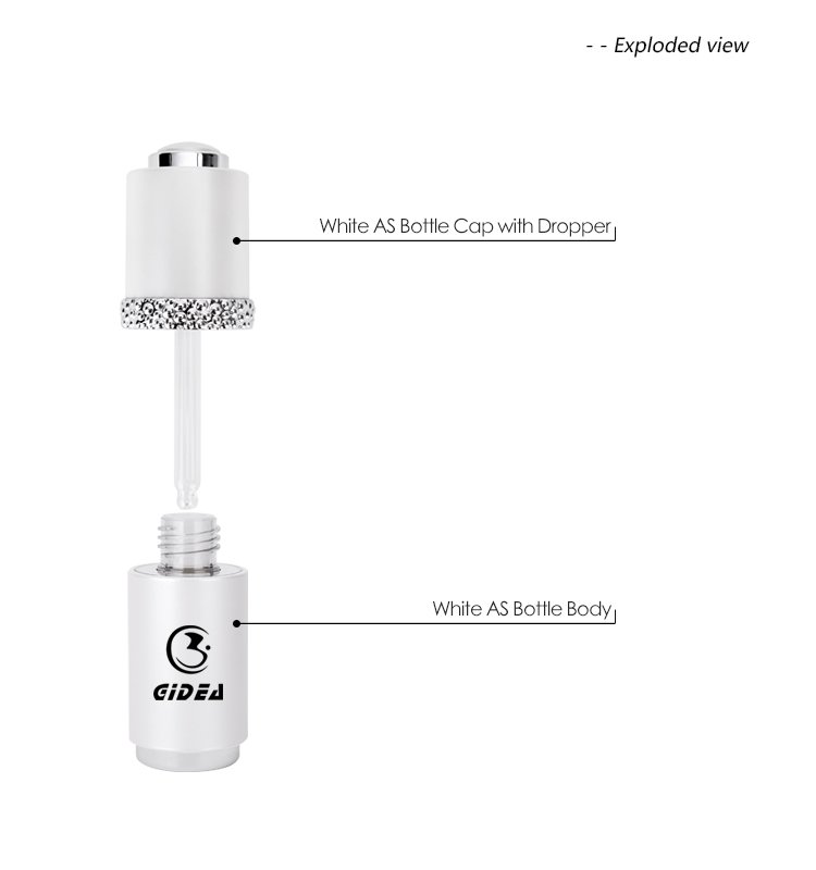 15ml 30ml Plastic Opaque Push Button Dropper Flasche Milchflasche für ätherische Öle